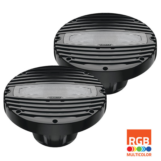 Hertz 200W 8" HMX 8 LD-C RGB LED IP65 Marine Speakers - Black