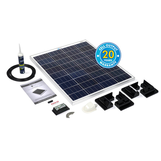 Solar Technology 60W Rigid Solar Panel & Corner Mounts Kit