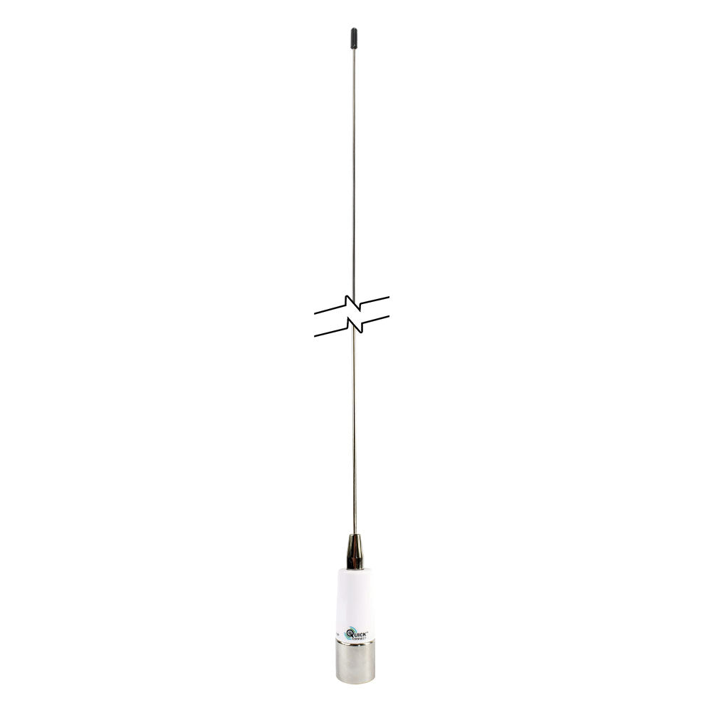 Shakespeare Chrome QuickConnect S-Steel 3dB VHF Whip Antenna - 0.9m