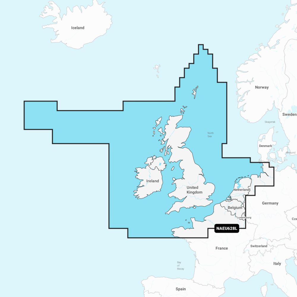 Navionics+ Large Chart: EU628L - UK Ireland & Holland