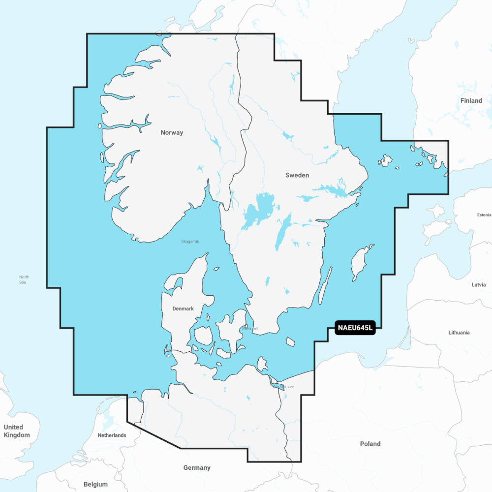 Navionics+ Large Chart: EU645L - Skagerrak & Kattegat