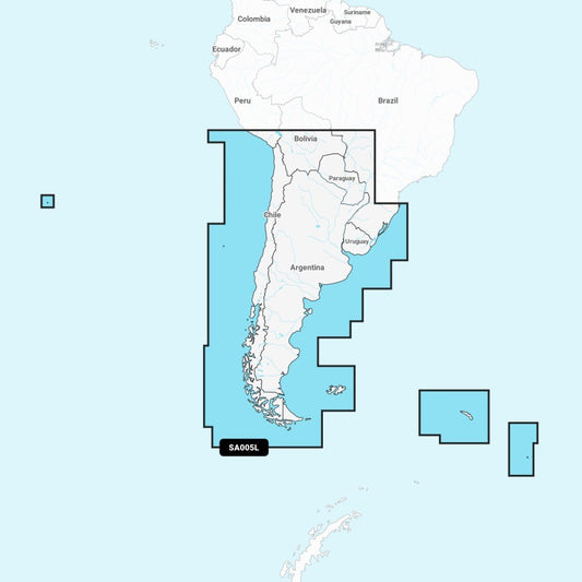 Garmin Navionics Vision+ Chart: SA005L - Chile Argentina & Easter Isl