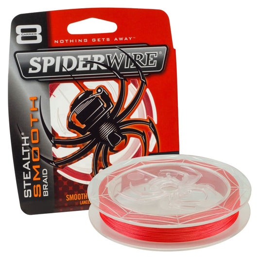 Spiderwire Smooth 8 Braid Red Fishing Line-0.35 mm-300 m