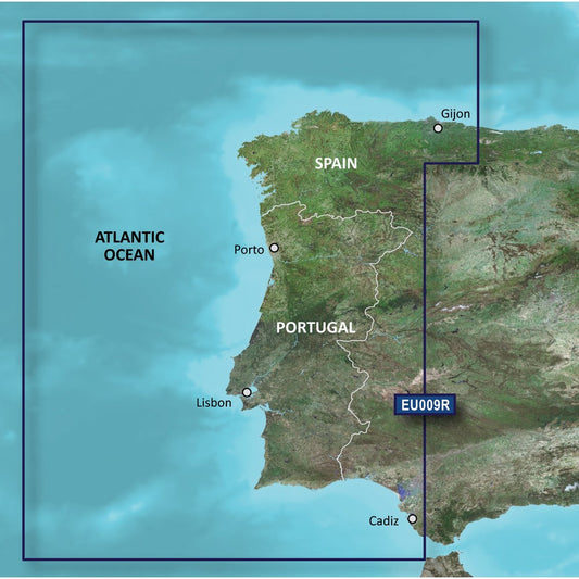 Garmin BlueChart G3 Vision - VEU009R: Portugal & Northwest Spain