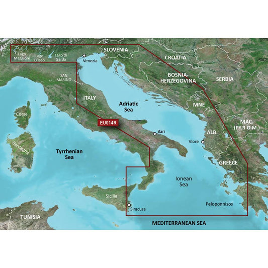 Garmin BlueChart G3 Vision Regular Area - VEU014R Italy Adriatic Sea